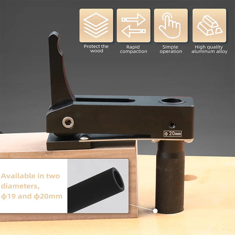 Workbench Dog Hole Quick Clamp Tool Bench Dog Under Clamp Desktop Clamp 19/20 mm 0.75 inch - Image 2