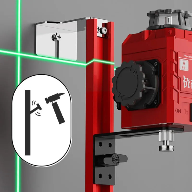 Aluminium Alloy Adjustable Laser Levels Support Wall-mounted Portable Professional Laser Levels Support Construction Site Tools - Image 5