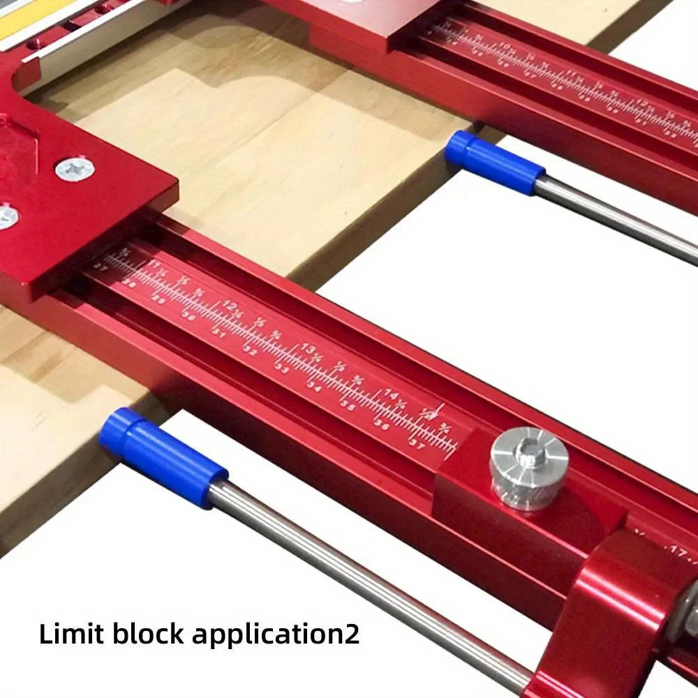 Repeat-Cutting Parallel Rail Guide System for Festool & Makita Circular Saw Tracks - Aluminum Alloy Track Saw Rail Angle Clamp - Image 15