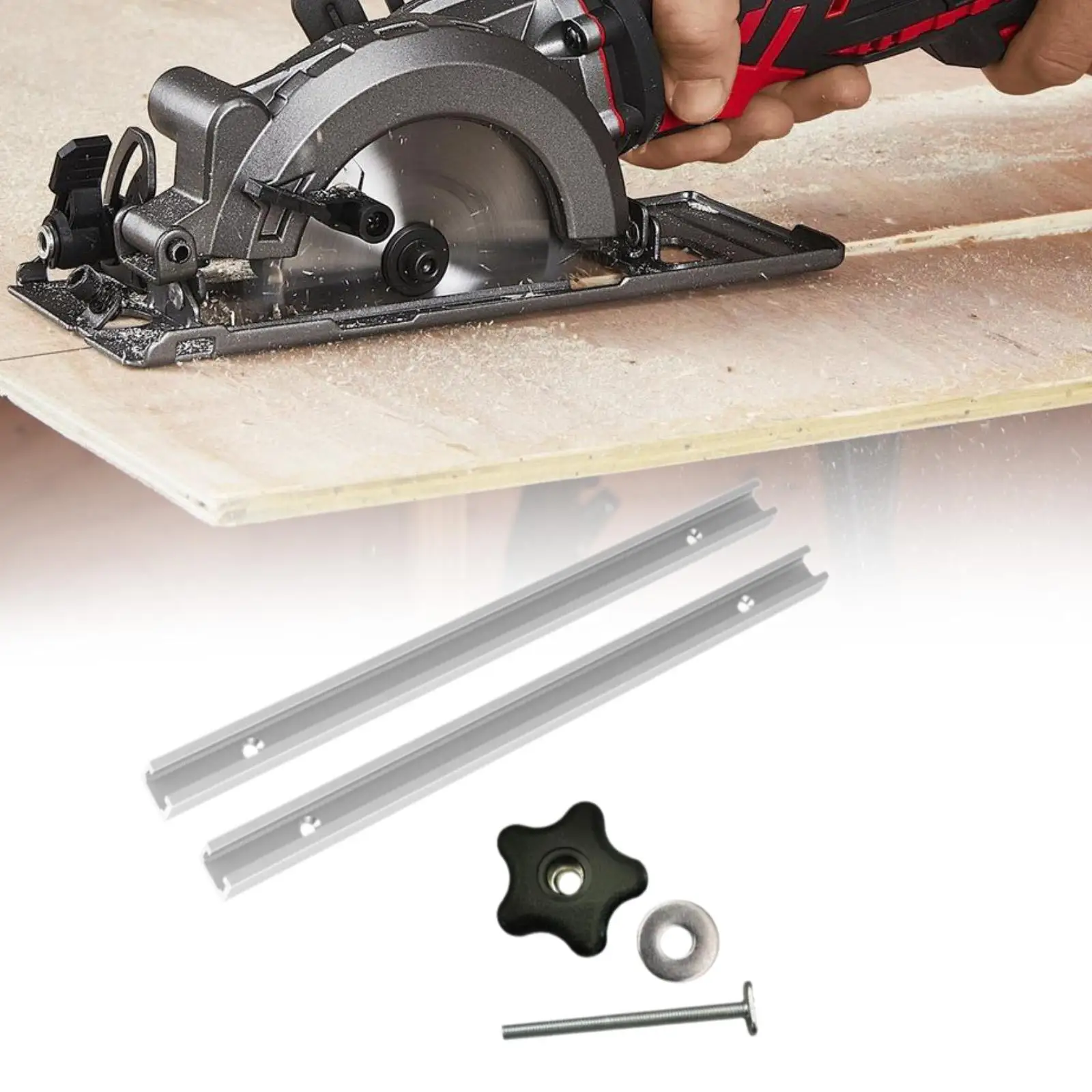 Miter Track Jig Kit for T-Track Systems, 30.5cm Length, Table Saws and Mills Miter Track Jig Kit for T-Track Systems, 30.5cm Length, Table Saws and Mills