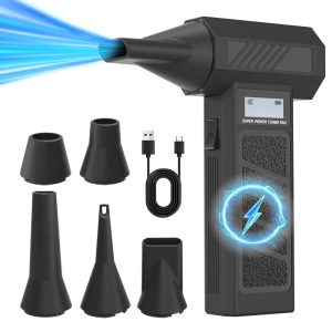 2025New Hurricane Dust Blower 990000RPM Wireless Compressed Air Duster High-speed Violent Fan 4Speed Adjustable Turbo Jet Blower