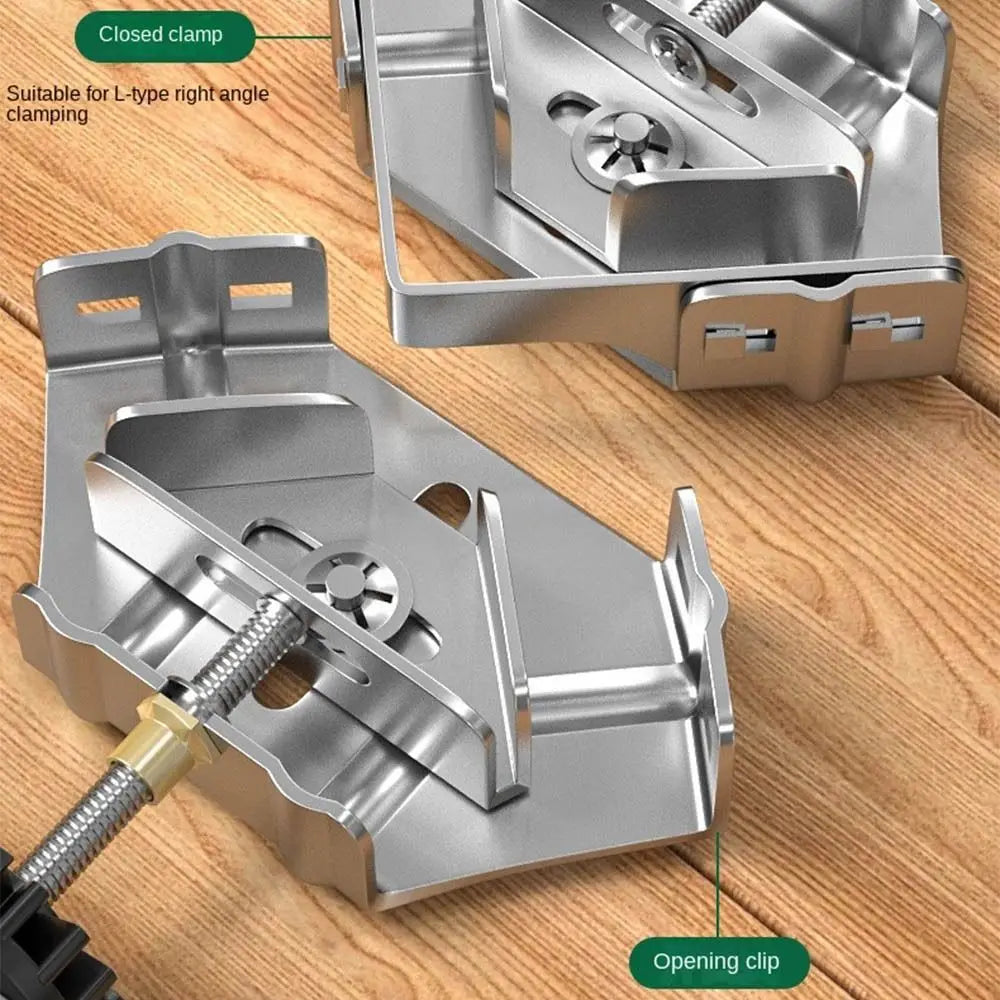Stainless Steel Right Angle Clamp Quick Clip Sturdy Corner Clamp Locator Auxiliary Adjustable 90 Degree Fixing Clamp Welding