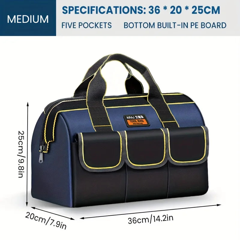 AIRAJ Multifunctional Tool Bags 1680D Oxford Cloth Electrician Bags Waterproof and Wear-Resistant High Capacity Storage Bags - Image 8