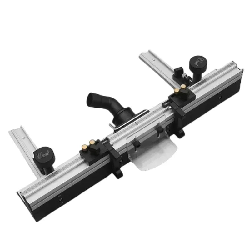 【Shipped from within the USA】WNew 700mm Router Table Aluminum Fence System Inverted Trimming Machine Accessories with 30cm T Track Sliding Brackets Bit Guard - Image 3