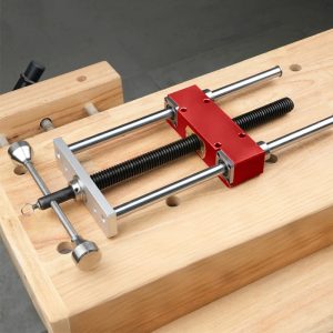Workbench Front Inertia Vise Precision Heavy duty Woodworking Vise Aluminum Alloy Wood Bench Clamp for CNC Operators Woodworkers