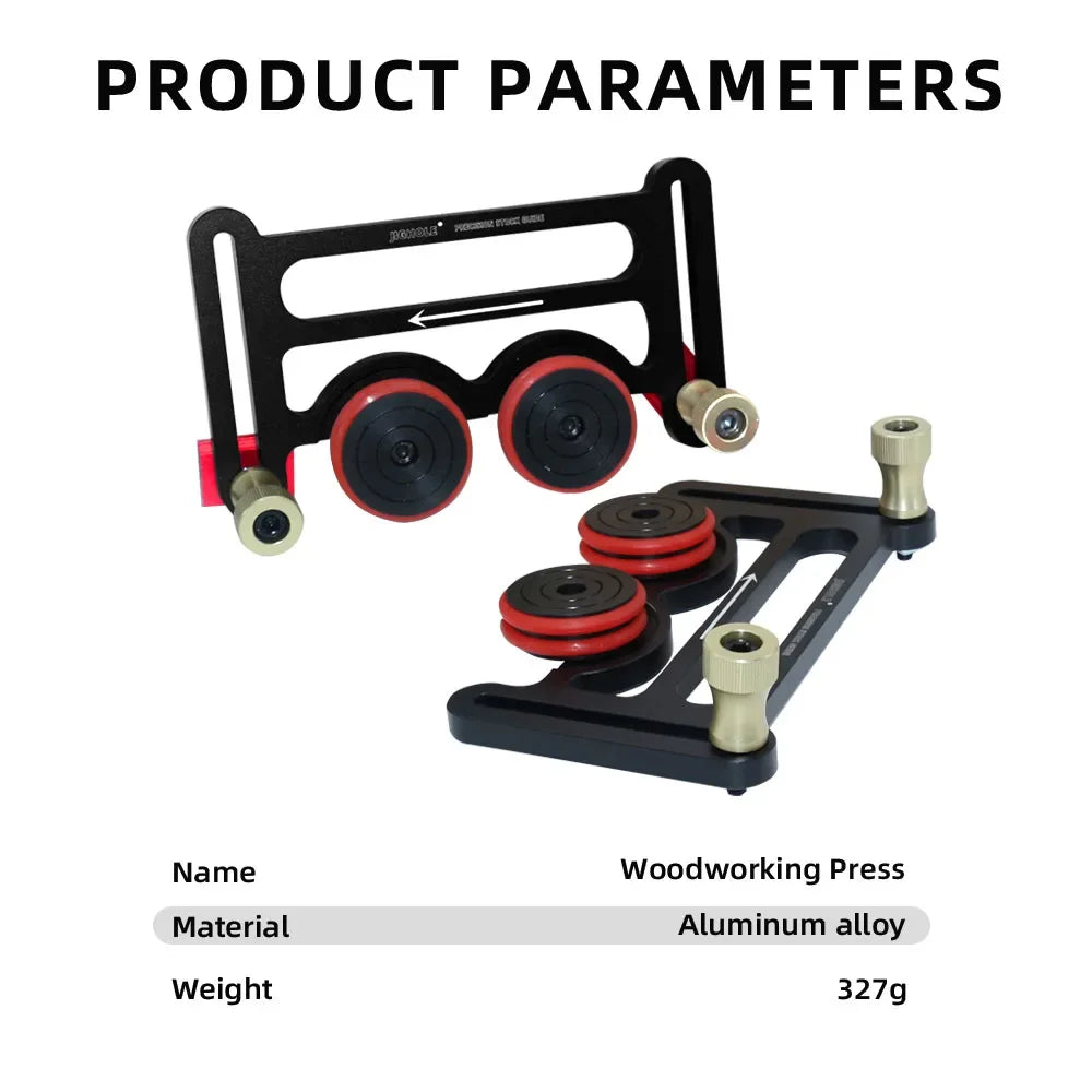 Woodworking Table Saw Guide Tool Clear Cut Press Stock Push Assembly Aluminum Alloy One-way Safety Feeder Guider Tool T-Tracks - Image 9