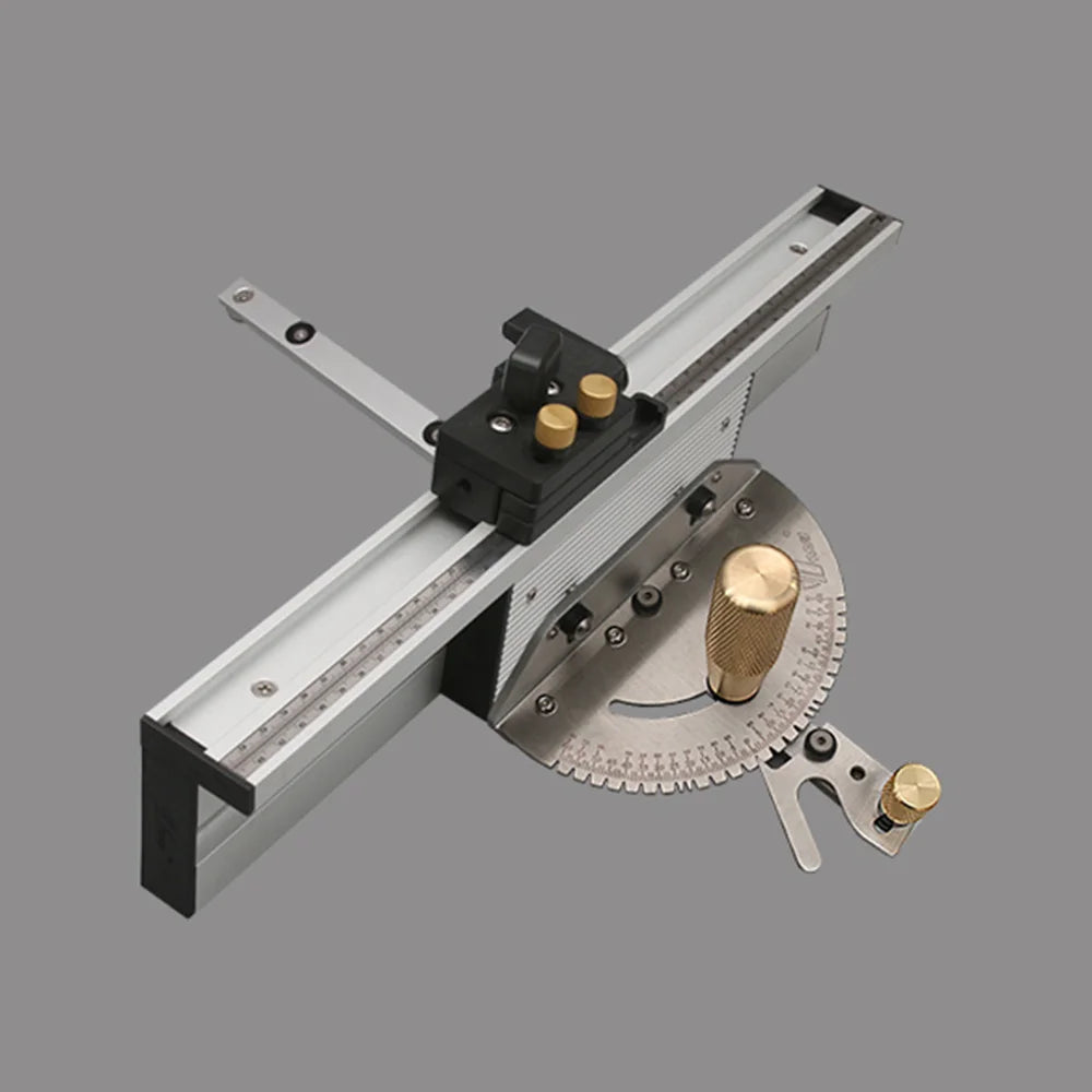 WNew Miter Gauge Fence With Track Stop Table Saw Router Woodworking Bench Tools Diy For Cutting Carpentry Squares Hand Tools - Image 12