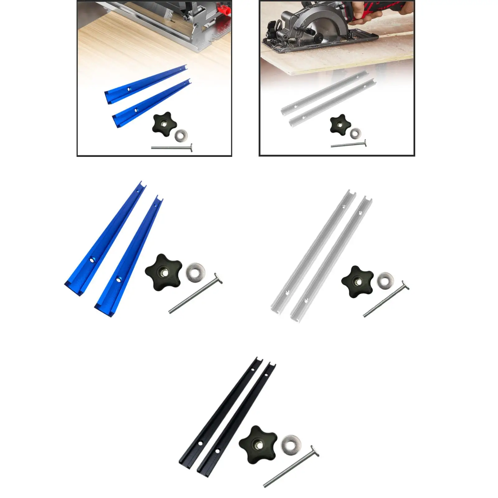 Miter Track Jig Kit for T-Track Systems, 30.5cm Length, Table Saws and Mills Miter Track Jig Kit for T-Track Systems, 30.5cm Length, Table Saws and Mills