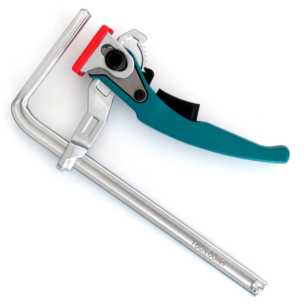 Handle Quick Ratchet Track Clamp Woodworking Tools for Festo Makita Dewalt Metabo Einhell Guide Rail Cyan Ratchet Track Clamp - Image 4
