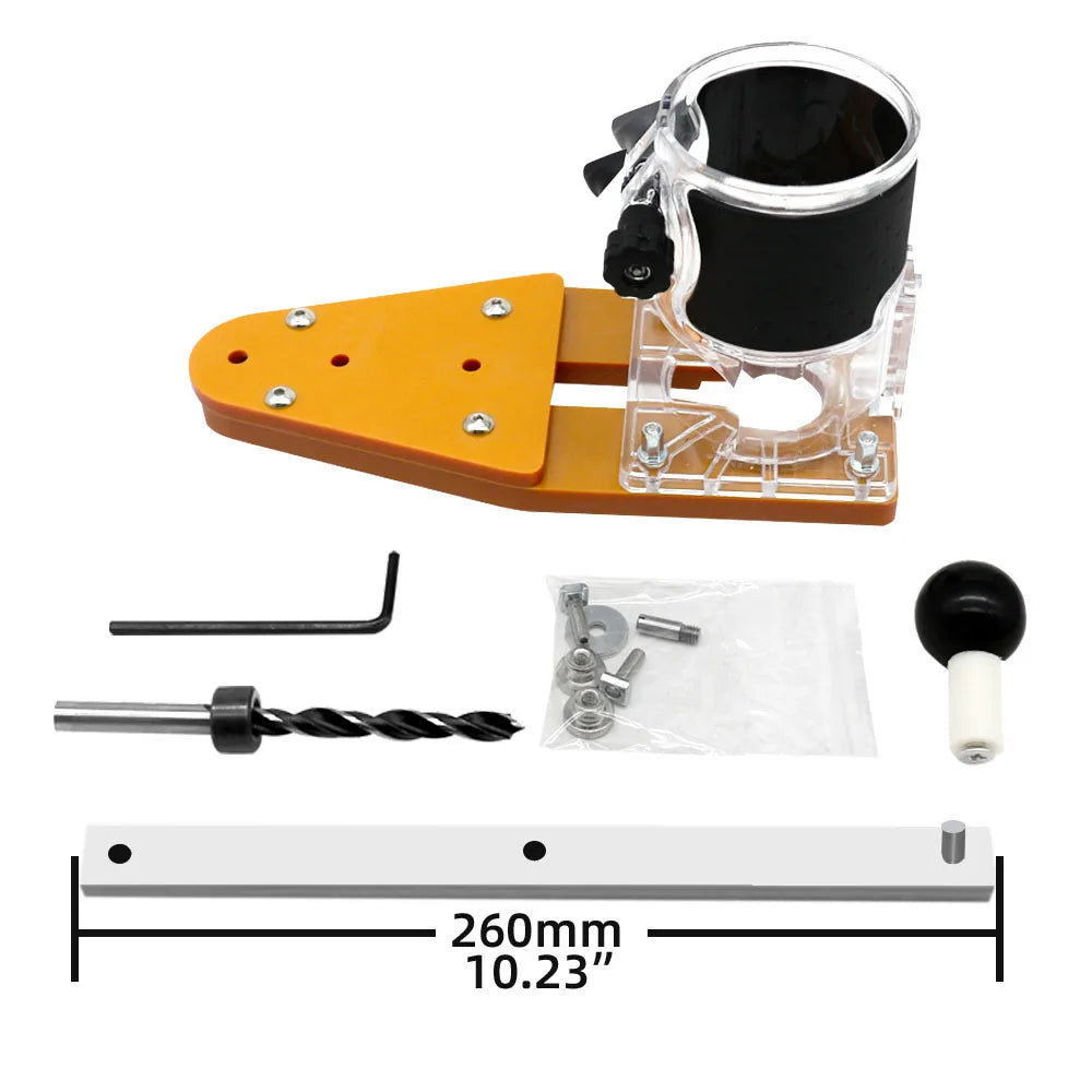 Router Circle Cutter Jig Electric Hand Trimmer Accessory Tool Set Kit for Wood Router Milling Slotting Trimming Machine Tools - Image 7