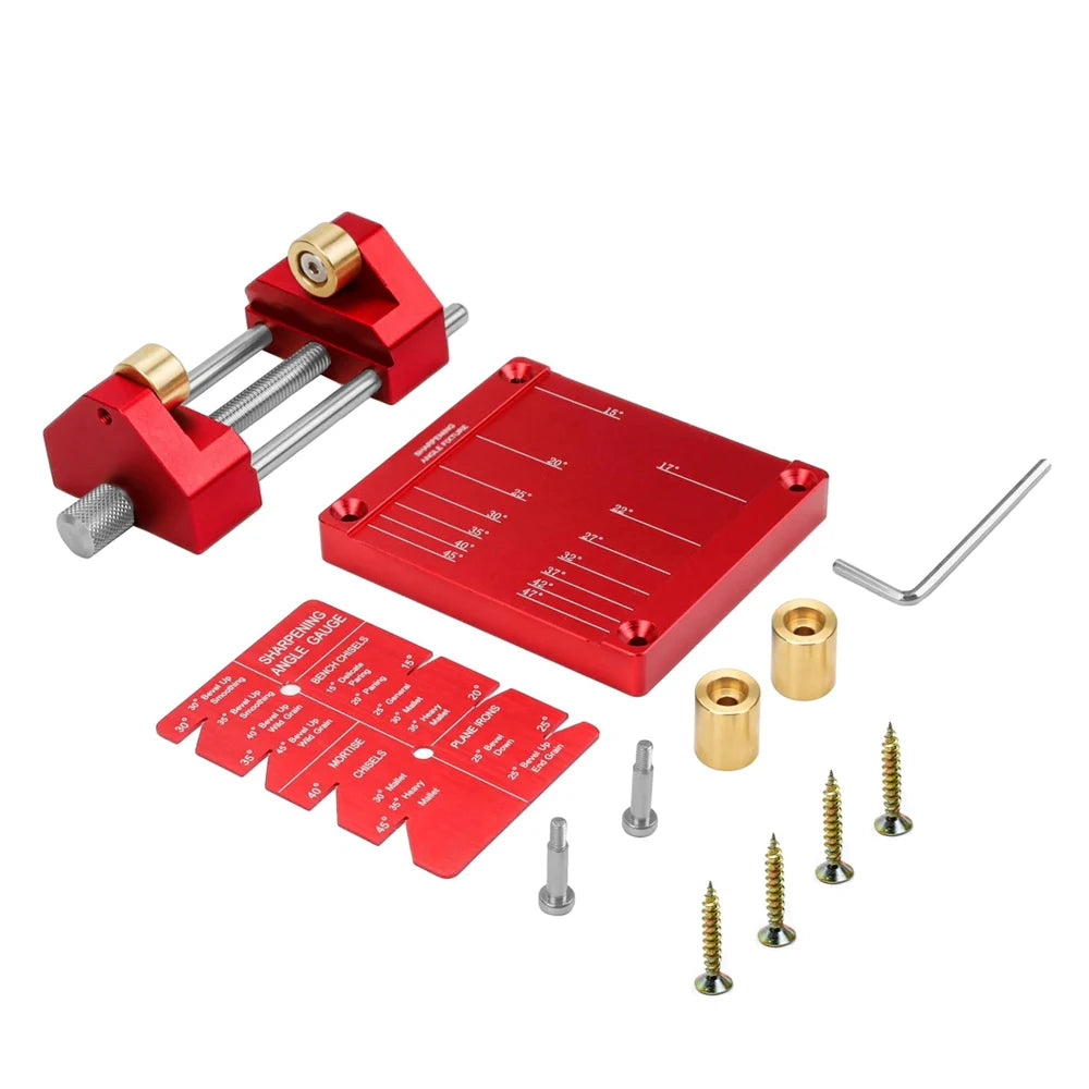 2025 New Professional Sharpening Jig for Woodworking, Fixed Angle Guide with Tungsten Rod for Chisels & Plane Irons,DIY Tool Kit - Image 7