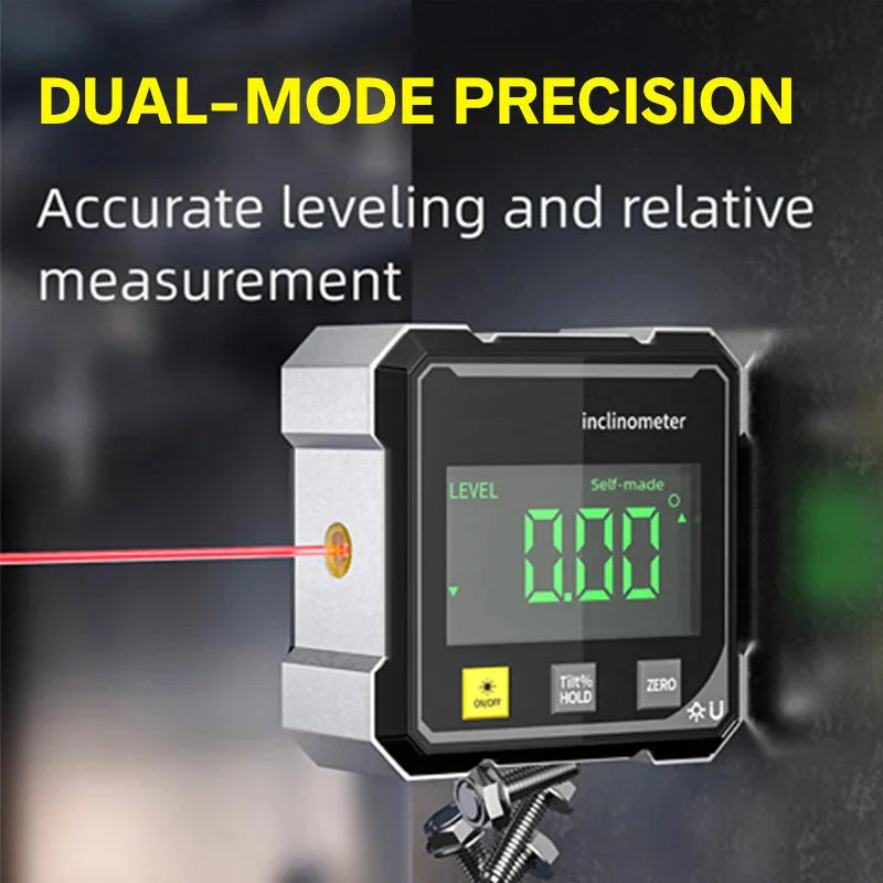 Digital Electronic Level Digital Angle Fnder 4*90 ° Magnetic Inclinometer Protractor Precision Level Box for Woodworking - Image 4