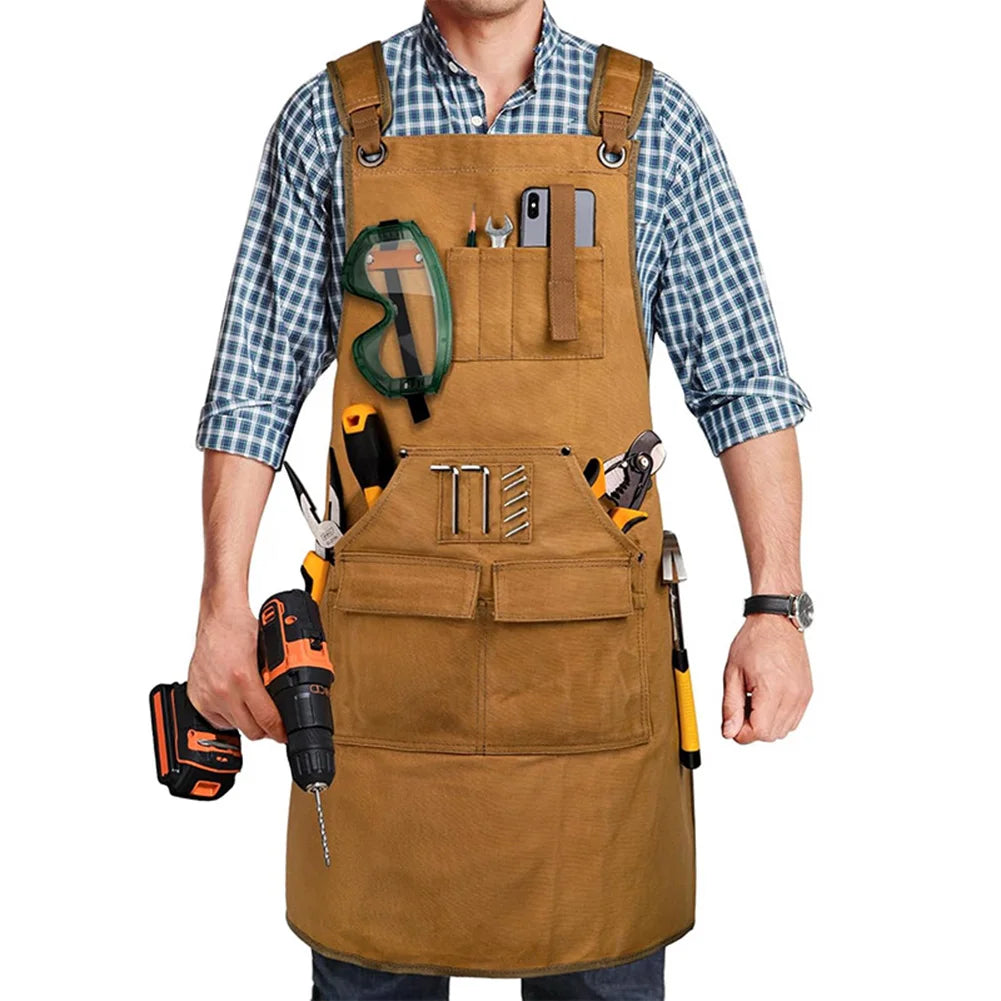 For Woodworking Workbench Apron Welding Work Work Safety Apron Heavy-duty Apron Construction Site Apron For Blacksmiths Work Protects From Hot Sparks - Image 4