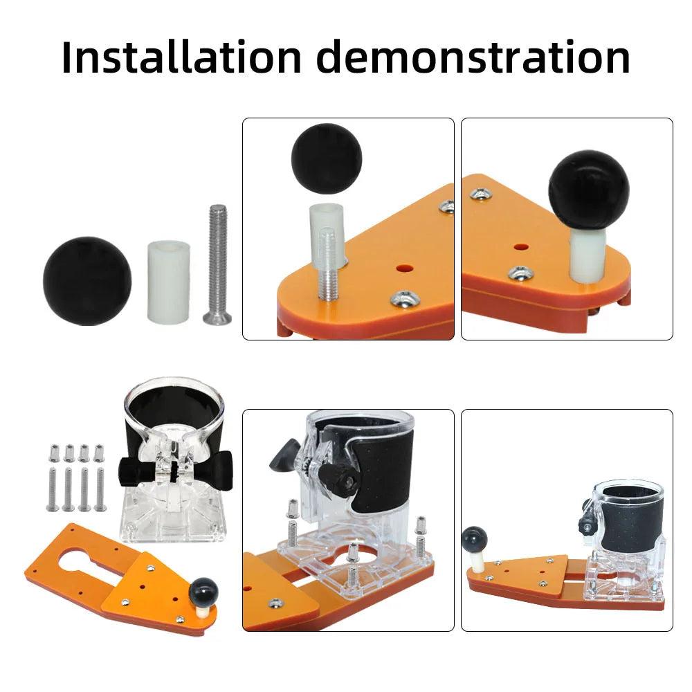 Router Circle Cutter Jig Electric Hand Trimmer Accessory Tool Set Kit for Wood Router Milling Slotting Trimming Machine Tools - Image 6