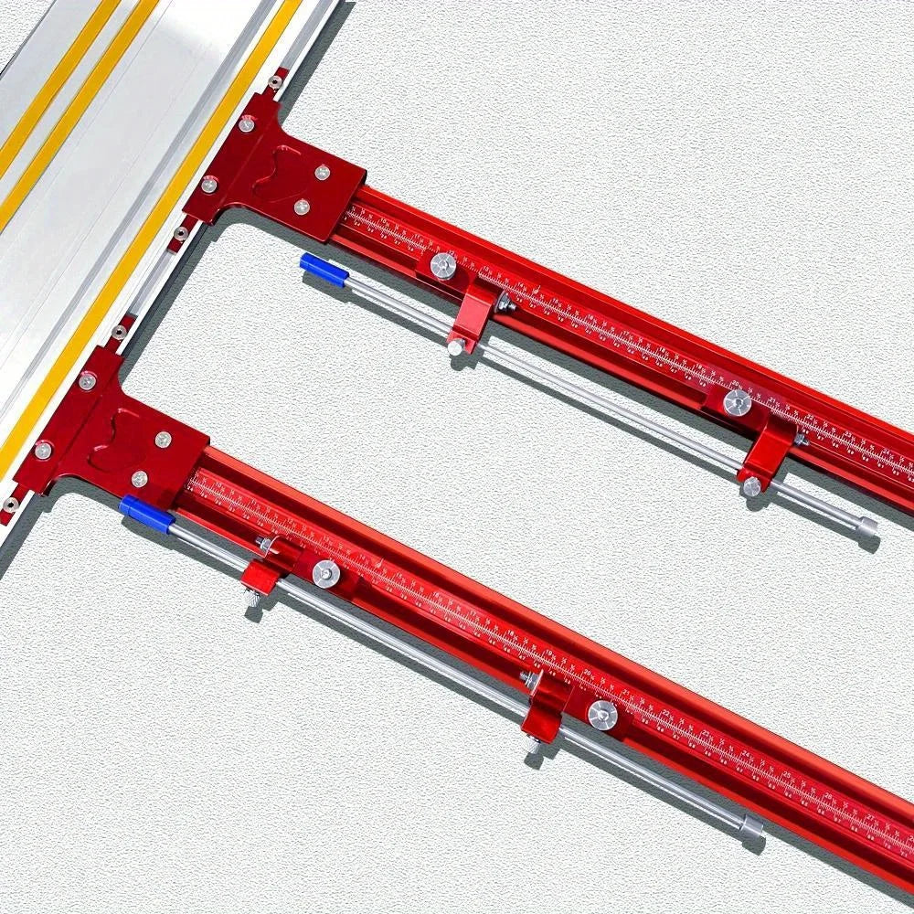 Repeat-Cutting Parallel Rail Guide System for Festool & Makita Circular Saw Tracks - Aluminum Alloy Track Saw Rail Angle Clamp - Image 8