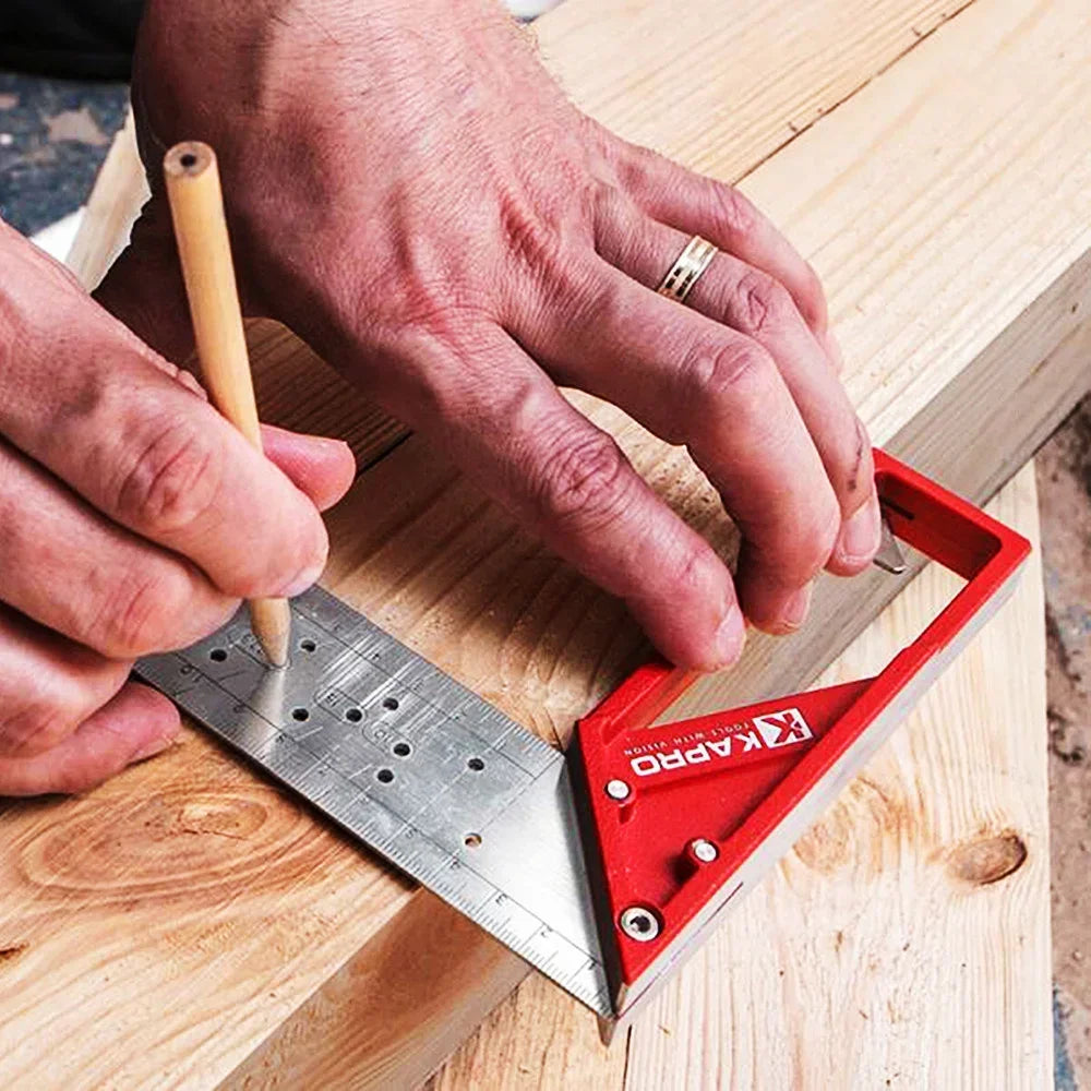 Kapro Metal Square 25/30/40cm Multifunction Stainless Steel Angle Marking Right Ruler For Joiner Carpenter Woodworking Tools - Image 3