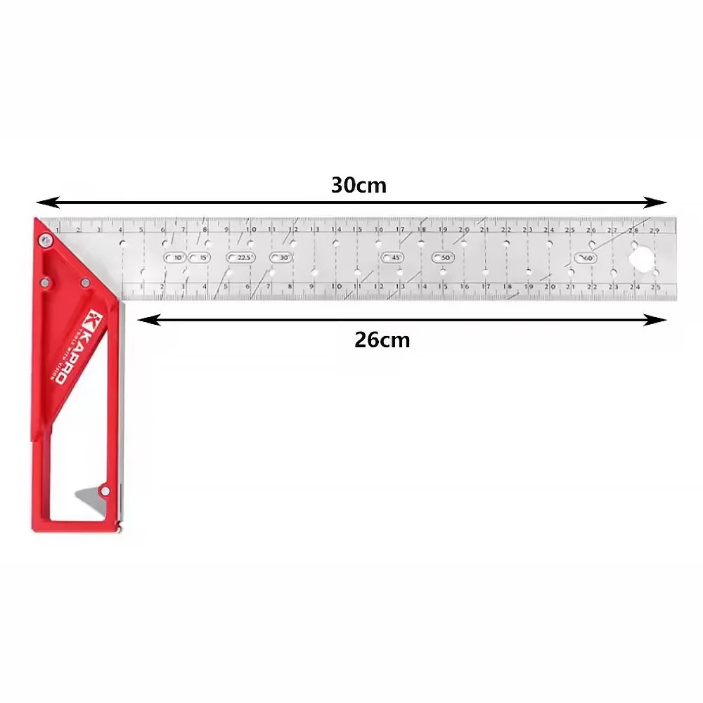 Kapro Metal Square 25/30/40cm Multifunction Stainless Steel Angle Marking Right Ruler For Joiner Carpenter Woodworking Tools - Image 9