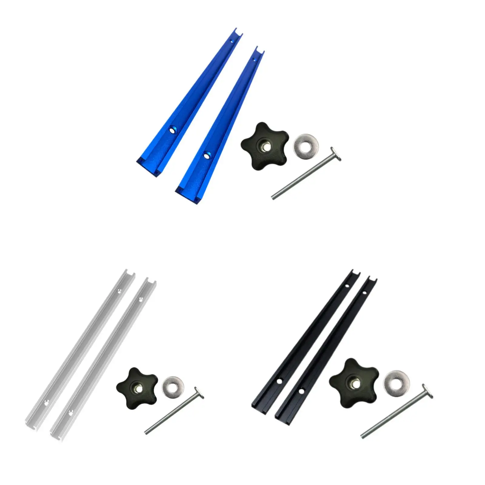 Miter Track Jig Kit for T-Track Systems, 30.5cm Length, Table Saws and Mills Miter Track Jig Kit for T-Track Systems, 30.5cm Length, Table Saws and Mills