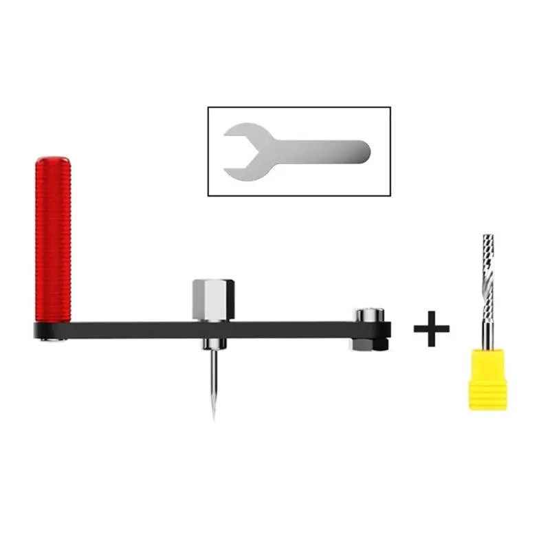 652F Extendable Thin Guide Circle Cutter with Metricss and Imperials Scales for Accurate Woodworking Standard Cutter - Image 3