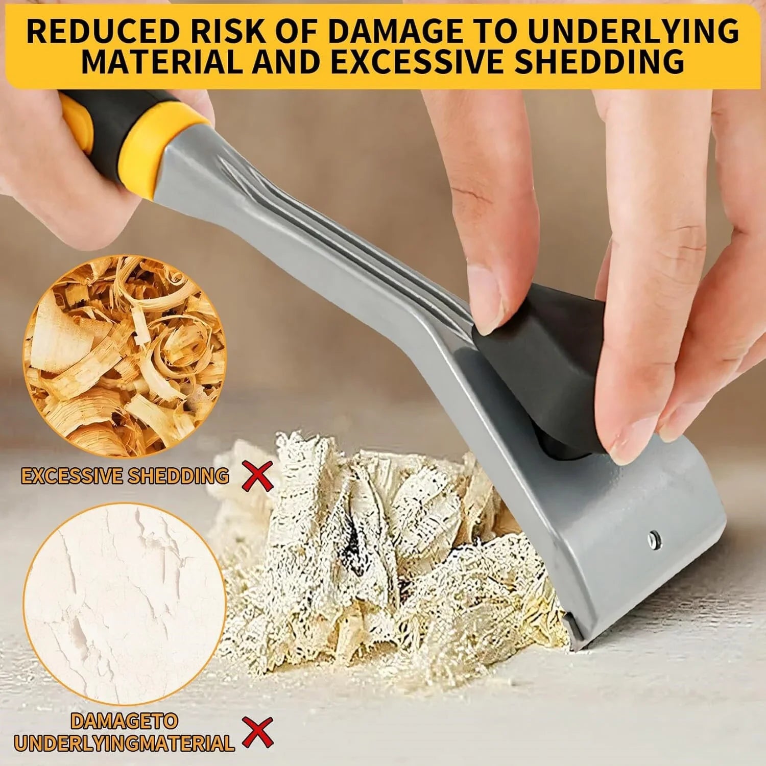 Allsome 1pc Scraper Premium Ergonomic Carbide Scraper 2-1/2In Paint Scraper Tool for Paint Wood Glue Resin Stains - Image 3