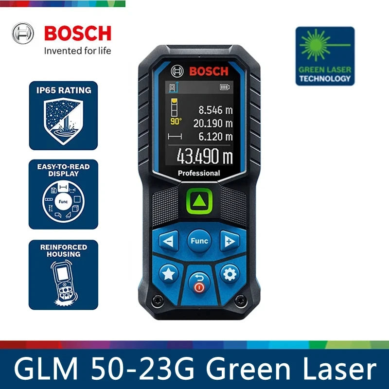 Bosch Professional 50M Green Light Laser Rangefinder Ergonomic With Bluetooth GLM50-27CG - Image 2