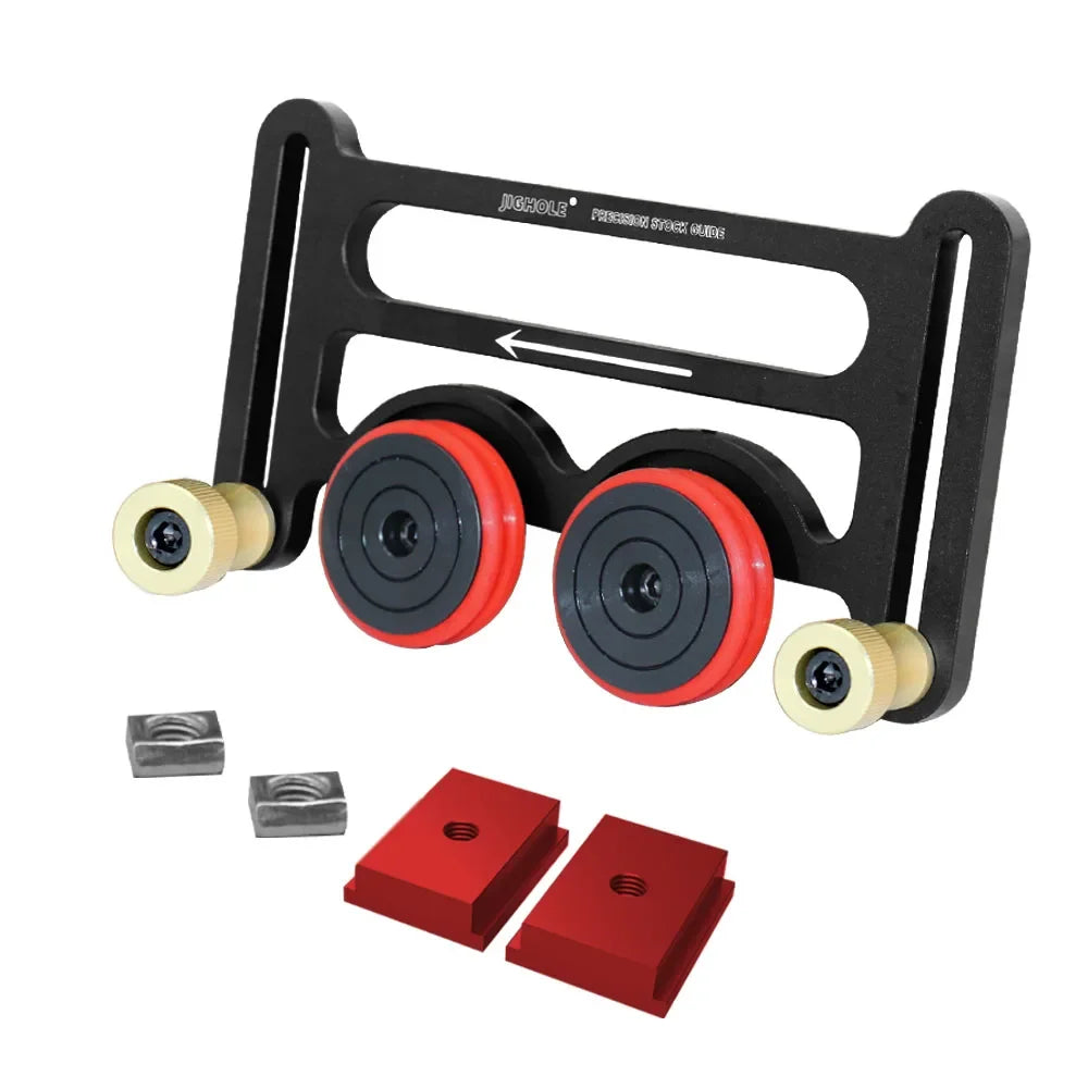 Woodworking Table Saw Guide Tool Clear Cut Press Stock Push Assembly Aluminum Alloy One-way Safety Feeder Guider Tool T-Tracks - Image 7