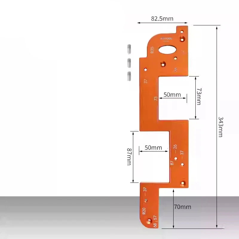 Embedded Handle Slotting Template Arc Slotting Tool Work Bar F Clamp Clip Set Suitable Wardrobe kitchen Door No Handle slotting - Image 7