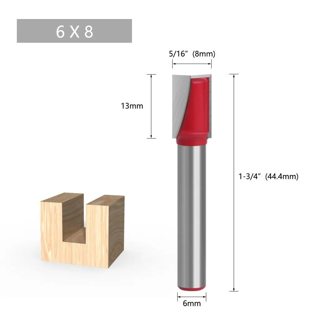 Durable 6mm Shank Milling Cutter Cleaning Bottom Bit Router Bits Wood Carving Woodworking Tools - Image 7