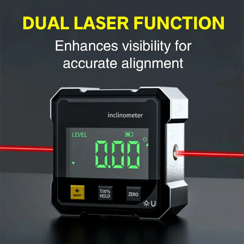 Digital Electronic Level Digital Angle Fnder 4*90 ° Magnetic Inclinometer Protractor Precision Level Box for Woodworking - Image 6