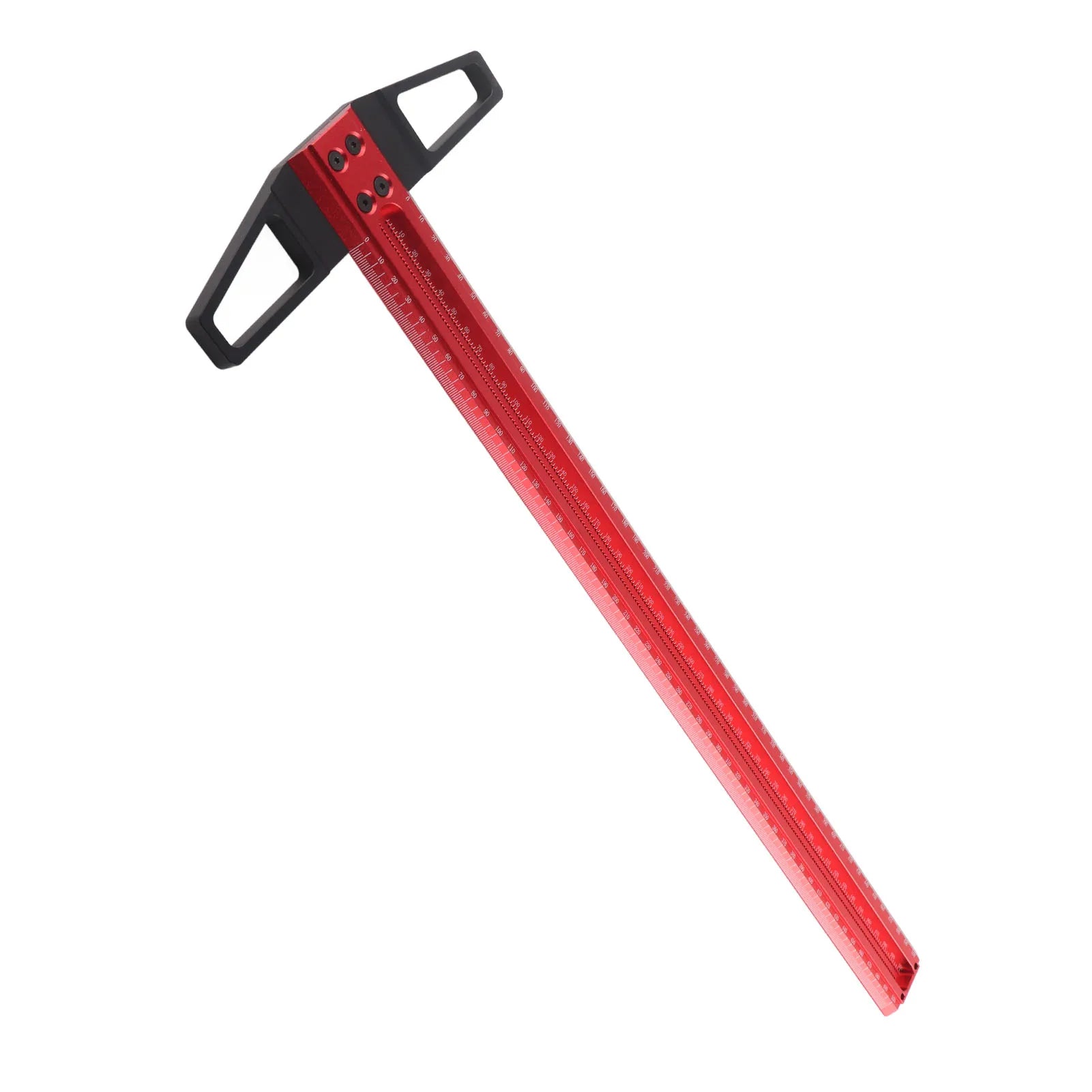 T Type Woodworking Ruler Hole Positioning Scribing Gauge Aluminum Alloy Measuring Tool for Carpenter - Image 4