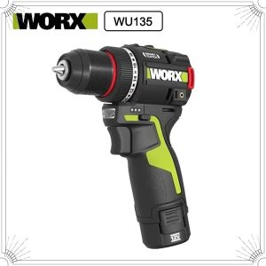 WORX WU135 Cordless Electric Drill Electric Screwdriver 12V 50N.m 1800rpm Brushless Motor Impact Drill Metalworking Smart Cutch