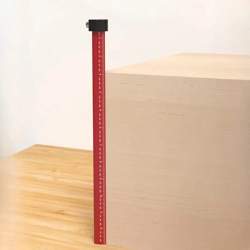 Precision Marking Aluminum V-Ruler 6/8/12/20inch Handmade Ruler Corner Parallel Marking Woodworking Scribe Vertical Measuring - Image 5