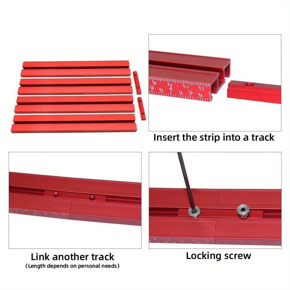 Repeat-Cutting Parallel Rail Guide System for Festool & Makita Circular Saw Tracks - Aluminum Alloy Track Saw Rail Angle Clamp - Image 18