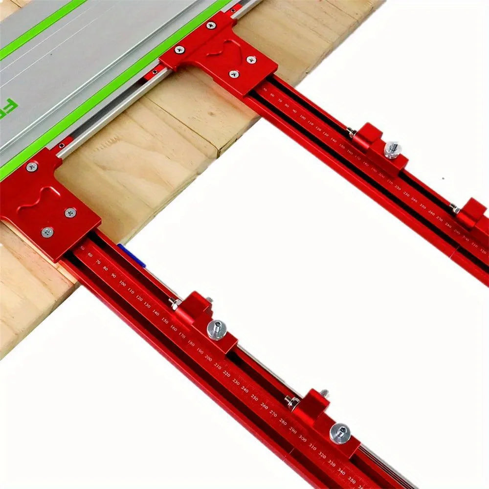 Repeat-Cutting Parallel Rail Guide System for Festool & Makita Circular Saw Tracks - Aluminum Alloy Track Saw Rail Angle Clamp - Image 10