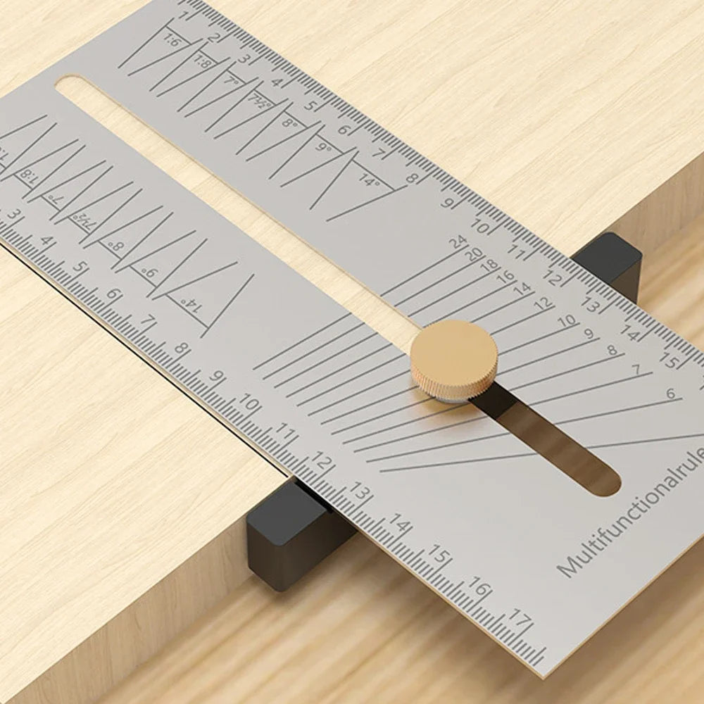 Adjustable Bevel Angle Gauge, Woodworking Scriber Protractor, Stainless Steel Mark Angle Ruler, Slope Gauge, Carpentry Accessory - Image 6