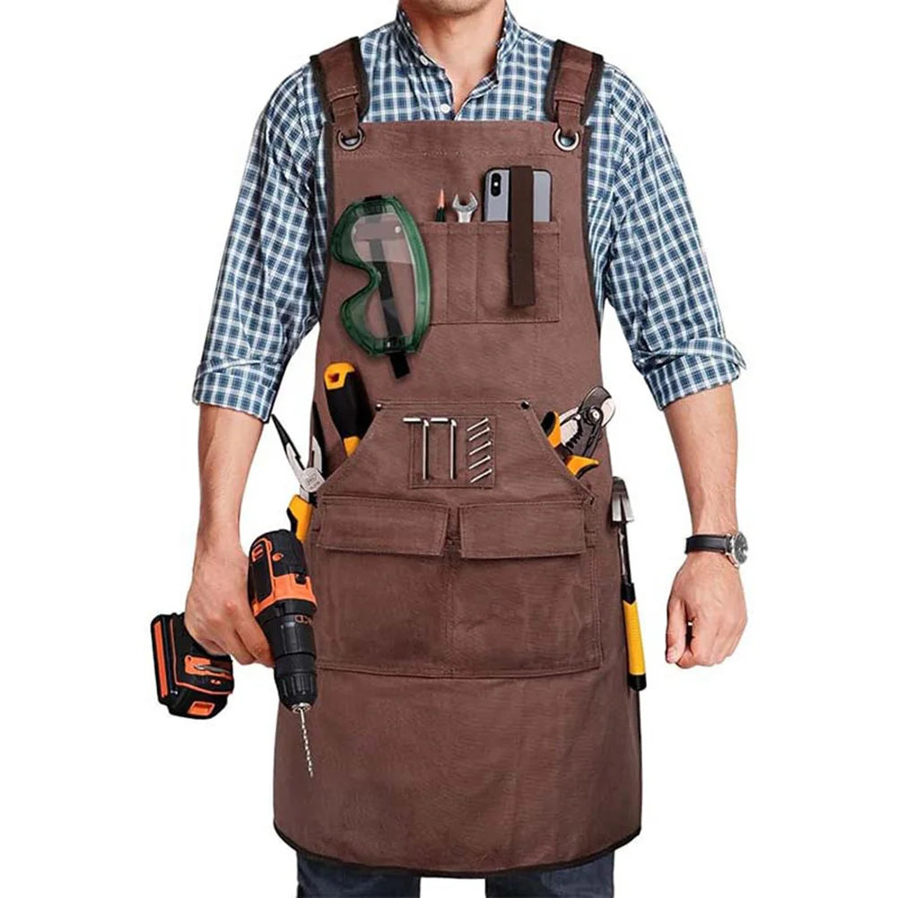 For Woodworking Workbench Apron Welding Work Work Safety Apron Heavy-duty Apron Construction Site Apron For Blacksmiths Work Protects From Hot Sparks - Image 7