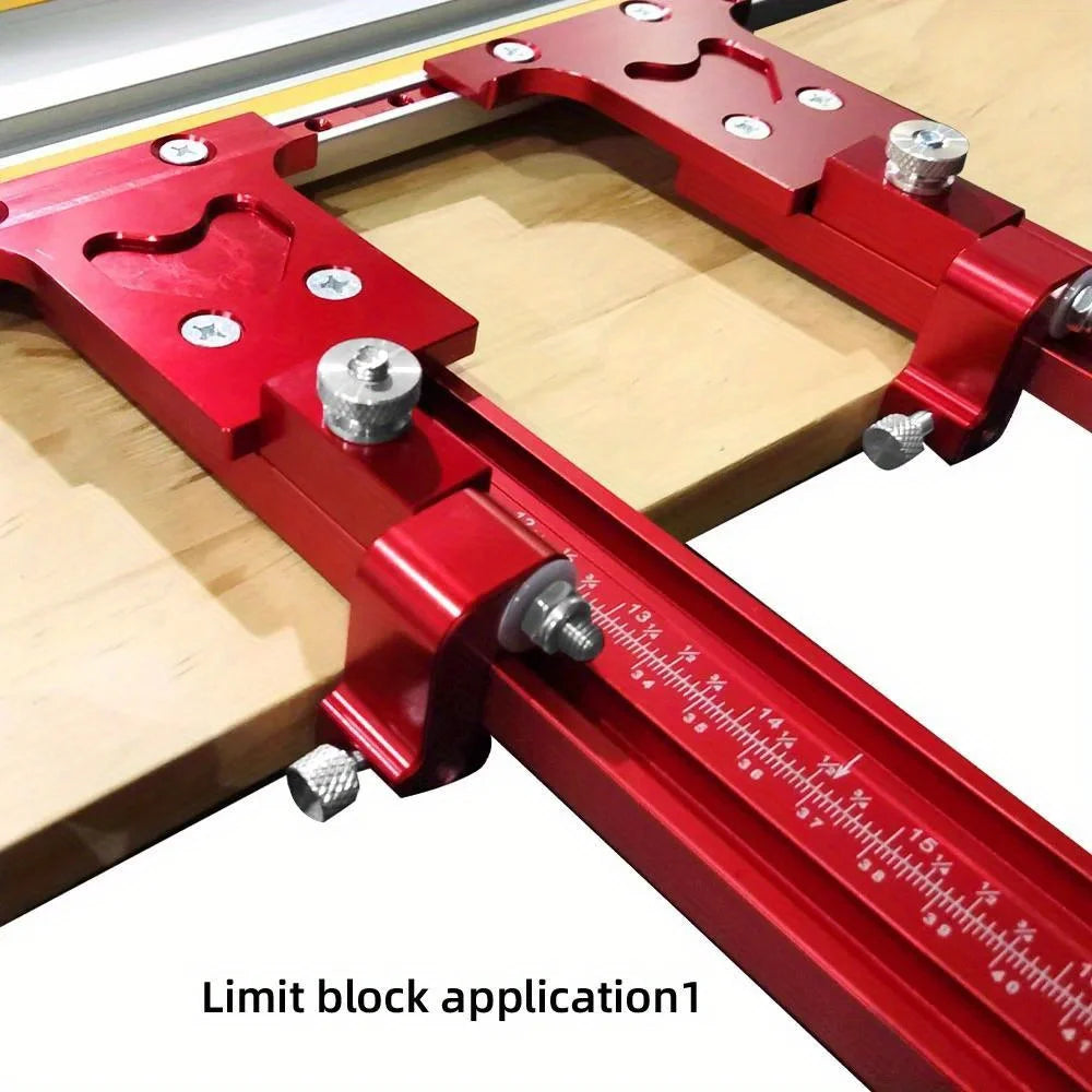 Repeat-Cutting Parallel Rail Guide System for Festool & Makita Circular Saw Tracks - Aluminum Alloy Track Saw Rail Angle Clamp - Image 16