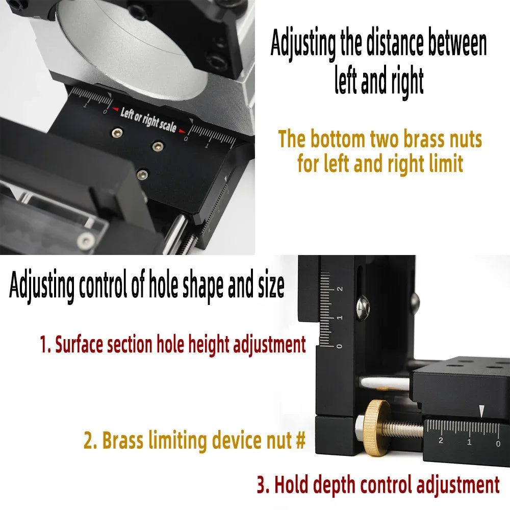 Mortising Jig 2 in 1 Invisible Fastener Slotting Bracket Woodworking Slotting Locator Tool - Image 5